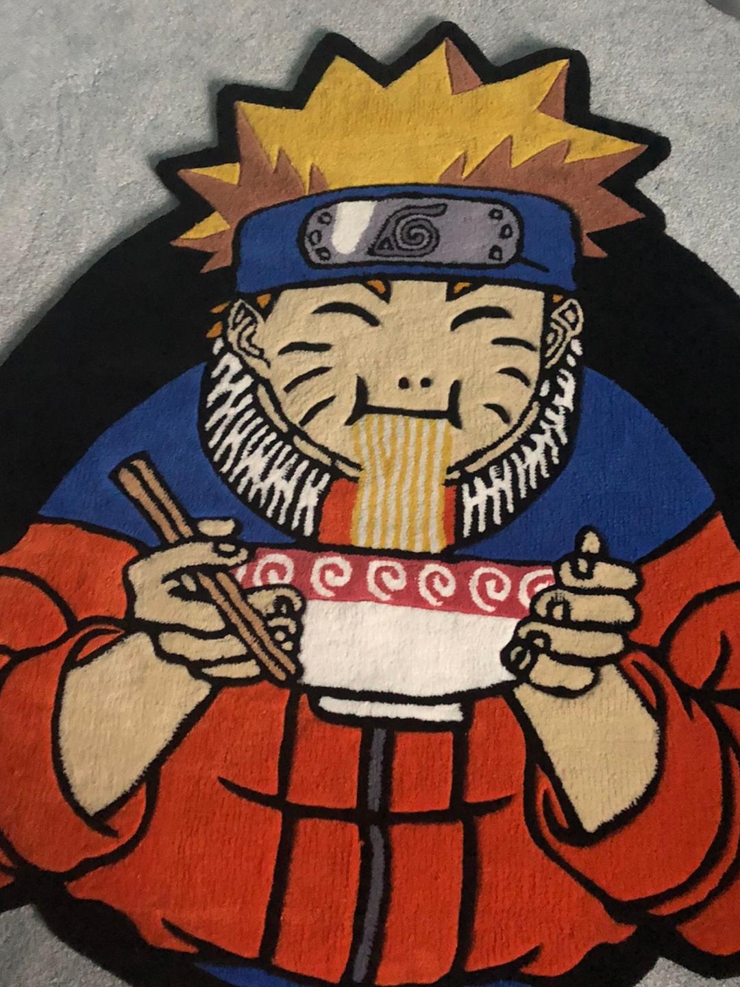 Naruto eating ramen rug