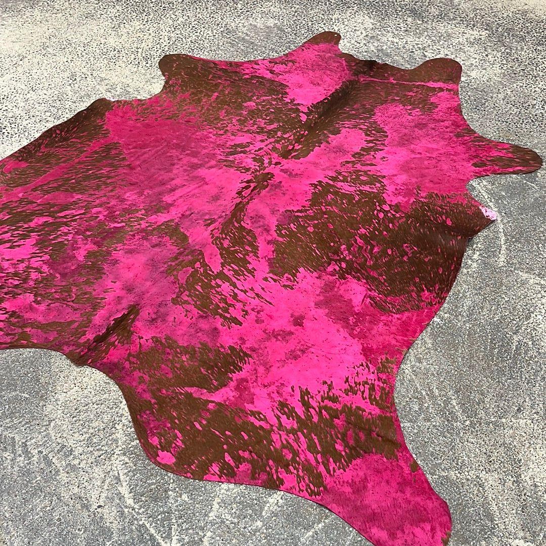 Pink Cowhide Rug