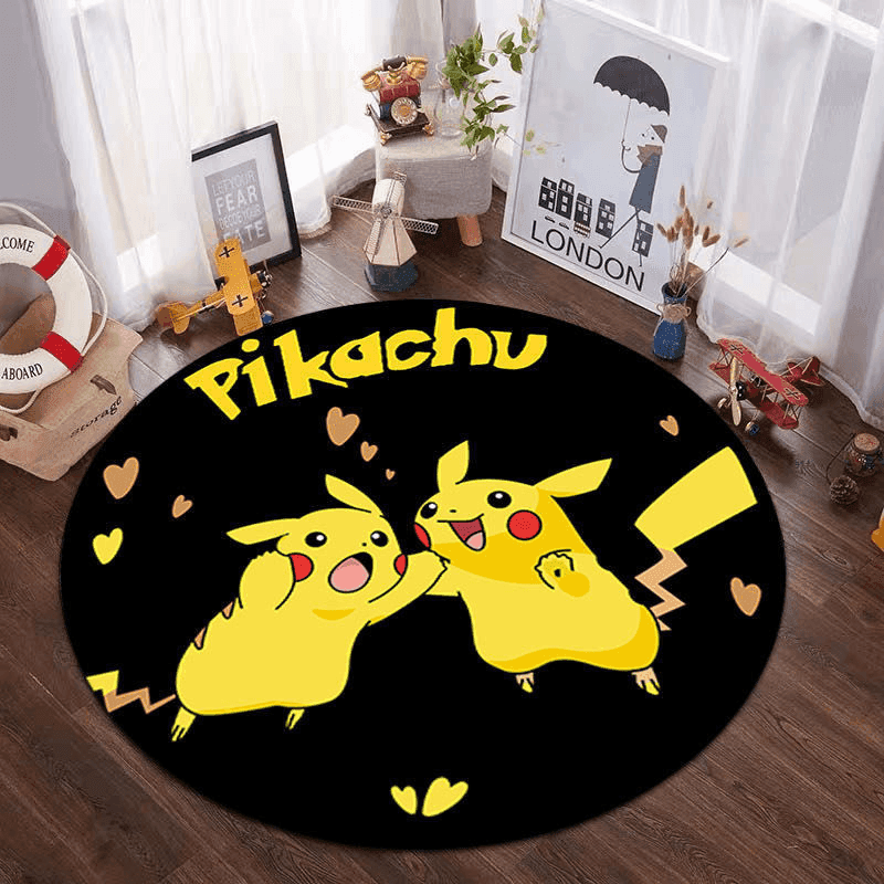 Pokemon round area rug