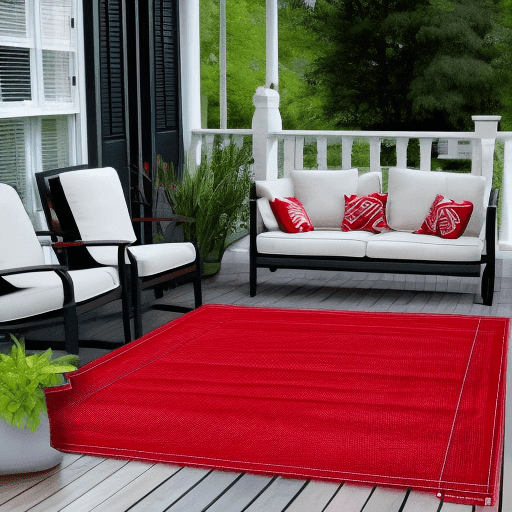 Red Outdoor Area Rug