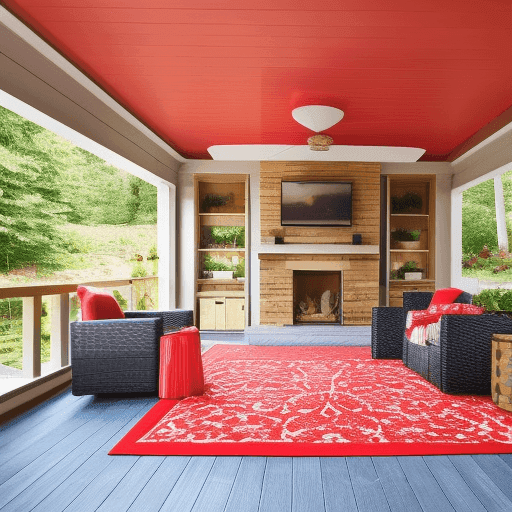 Red Outdoor Rug