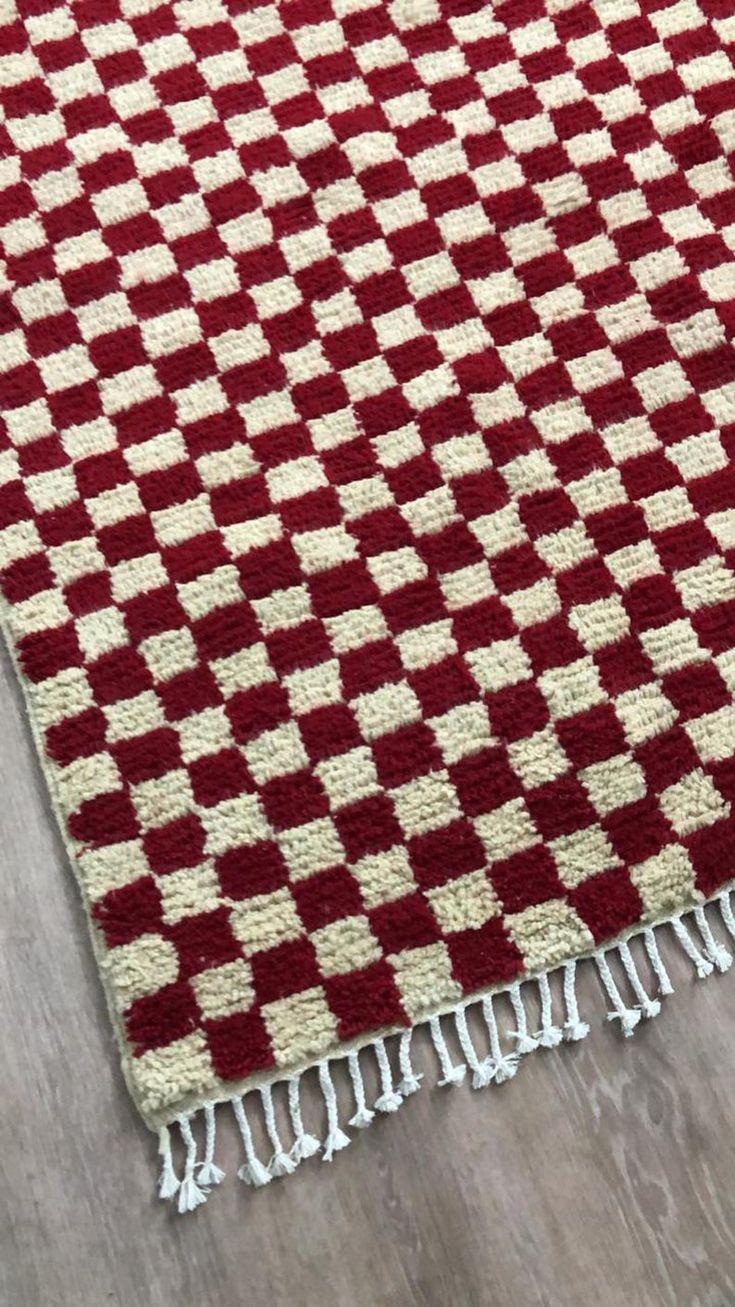 red checkered kitchen RUGS