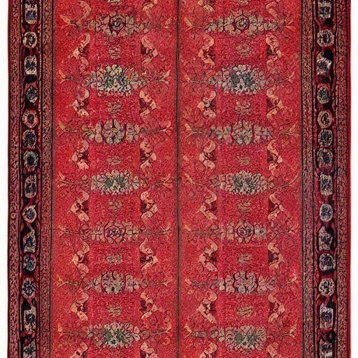 Red oriental rug