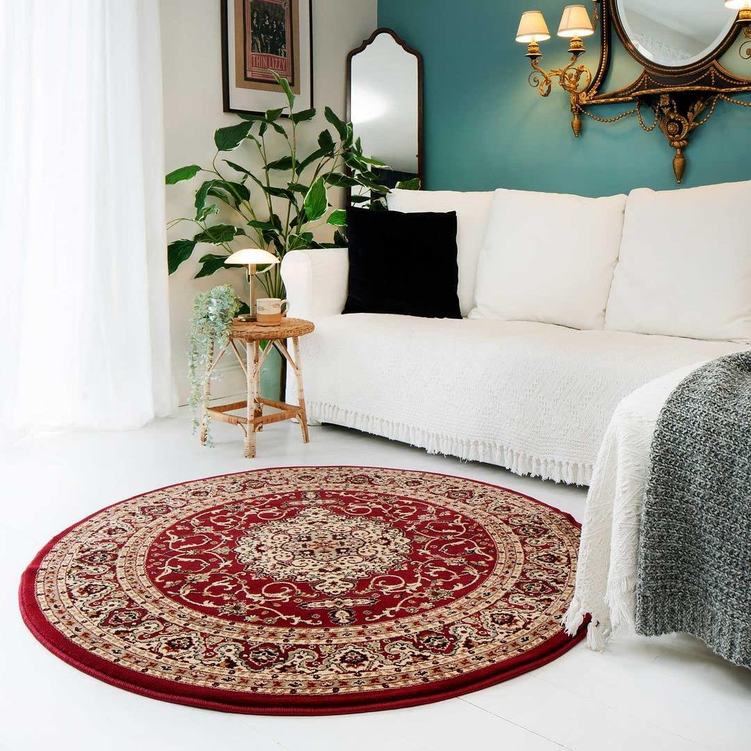 Round persian rug