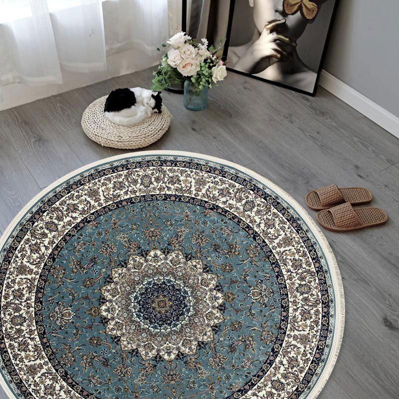 Round persian rug