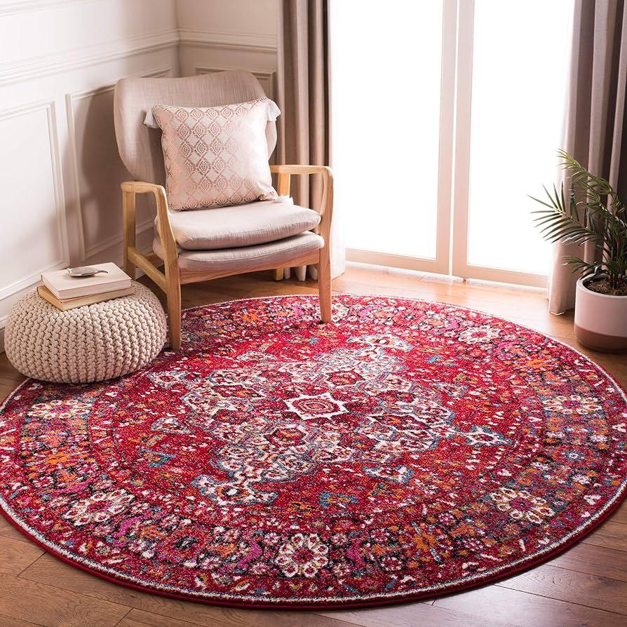 Round persian rug