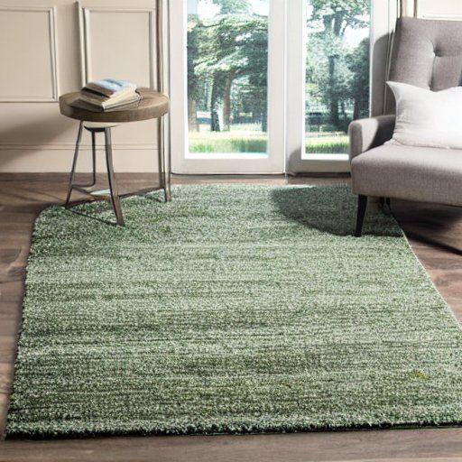 Sage green area rug