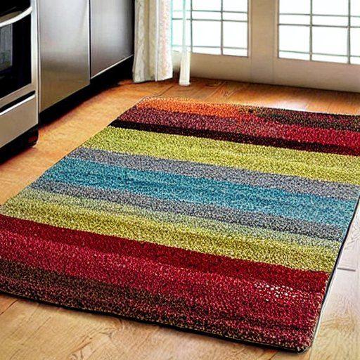 Solid colors kitchen rug