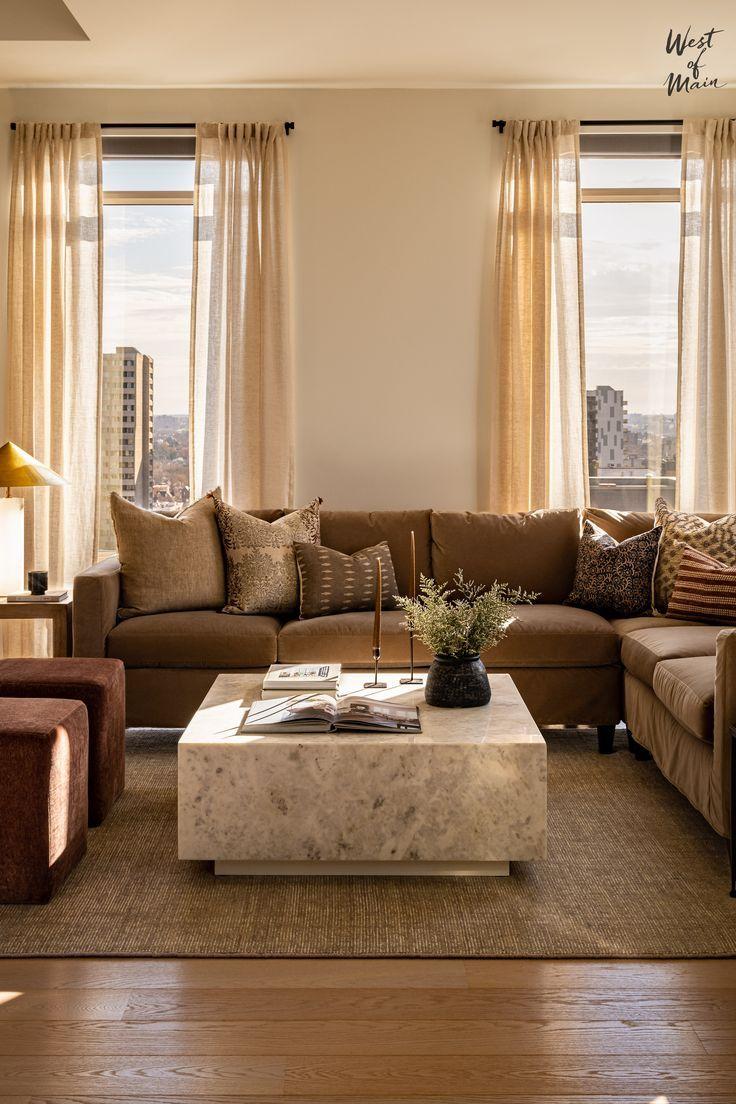 What Color Rug Goes With a Brown Couch