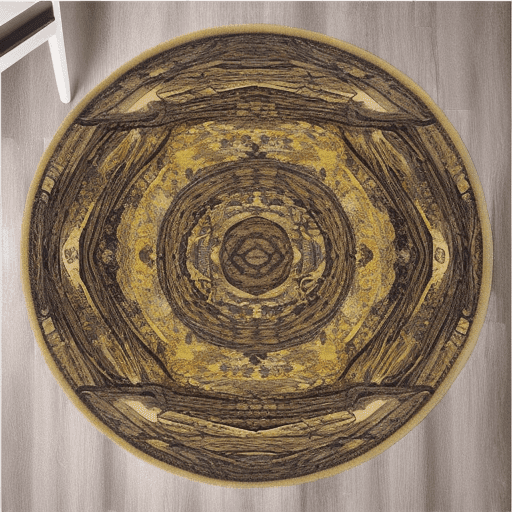 aesthetic round bathroom rug