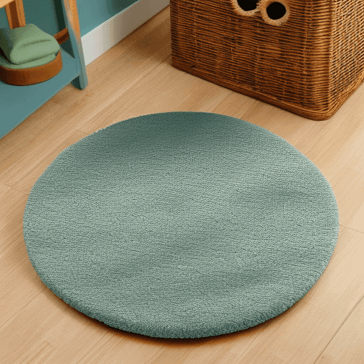 bamboo round bathroom rug