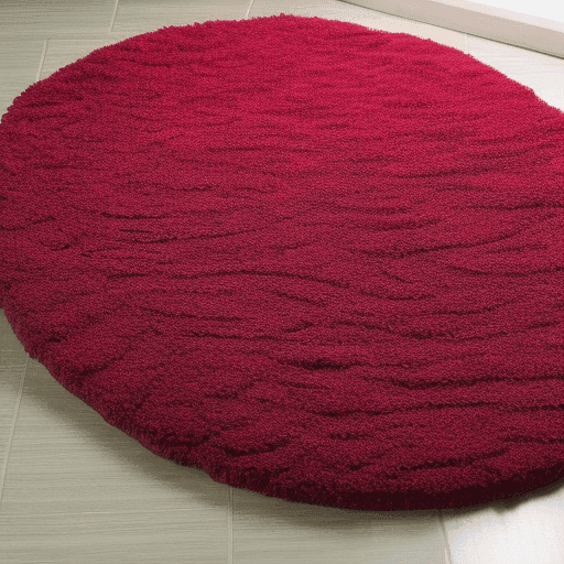 chenille round bathroom rug