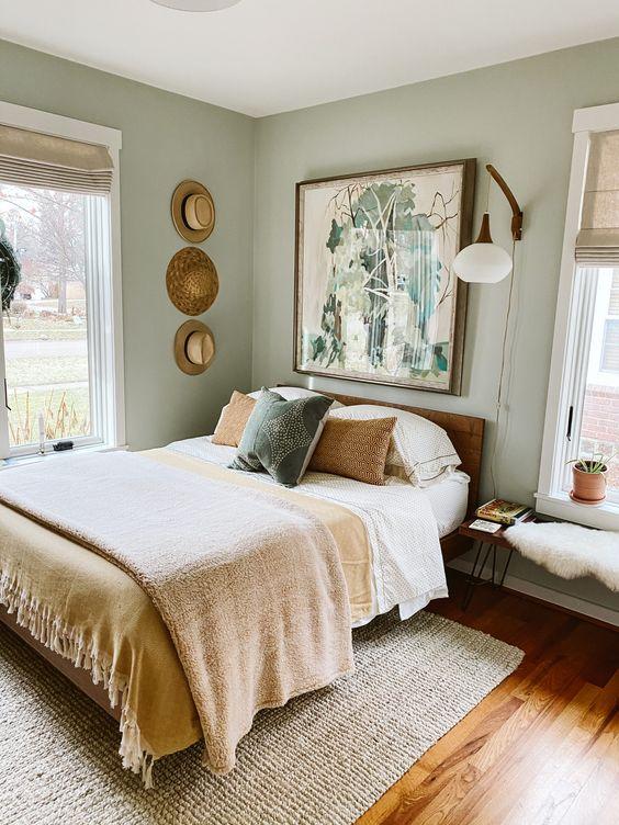 Yellow bedroom rug