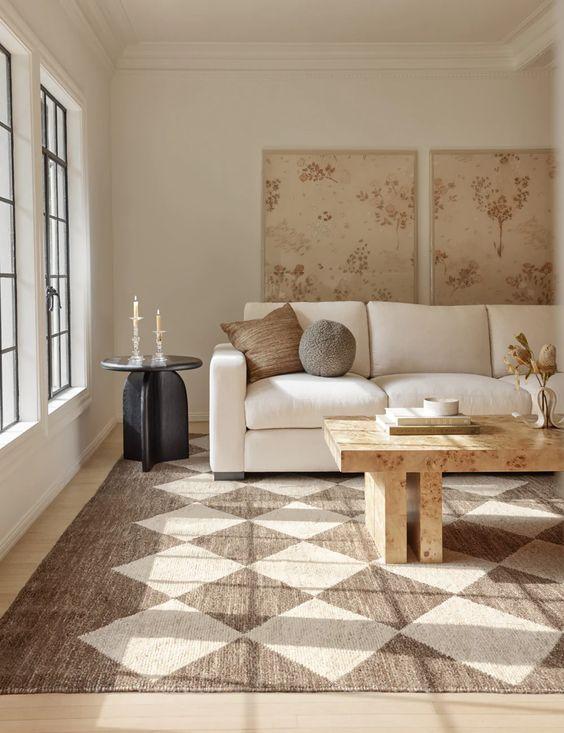 checkered area rug