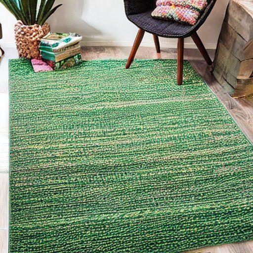green bohemian area rug