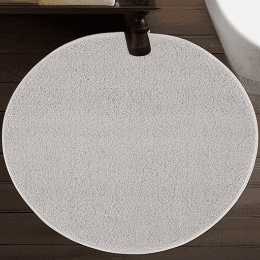 memory foam round bathroom rug