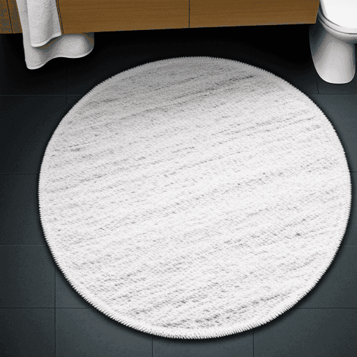 microfiber round bathroom rug