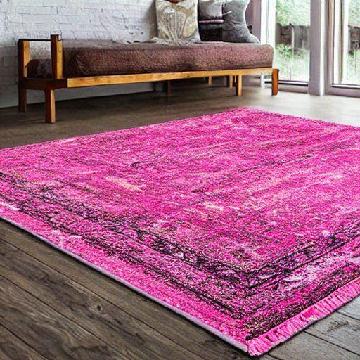 pink bohemian rug