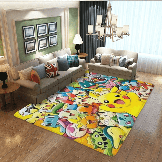 pokemon living room rug