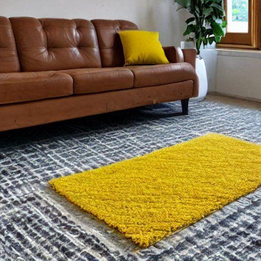 yellow area rug