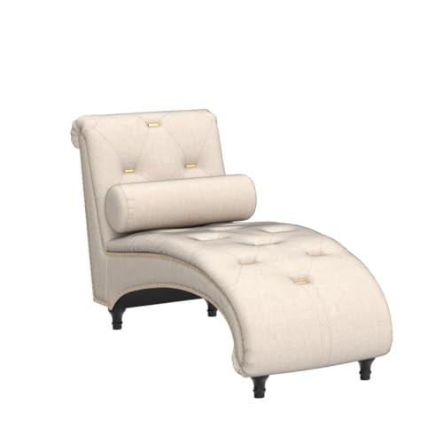 ALISH Chaise Lounge Indoor Upholstered Chaise Lounge Chair Modern Recliner Sofa Sleeper Sofa for Living Room, Bedroom Ivy