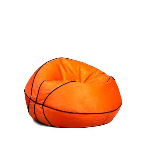 Big Joe Sports Ball Child-Sized Bean Bag Chair, Basketball Plush, Soft Polyester, 2.5 feet