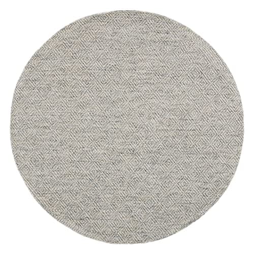 SAFAVIEH Natura Collection Area Rug - 7' Round, Camel & Grey, Handmade Wool, Ideal for High Traffic Areas in Living Room, Bedroom (NAT503C)