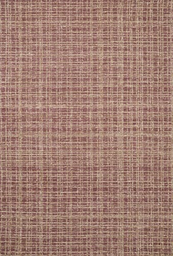 Pink Loloi Chris Loves Julia Polly 5'-0" x 7'-6" Area Rug in Berry/Natural - Large Neutral Area Rug, Unique Patterned Rug for Living Room, Bedroom, Dining Area, Home Office