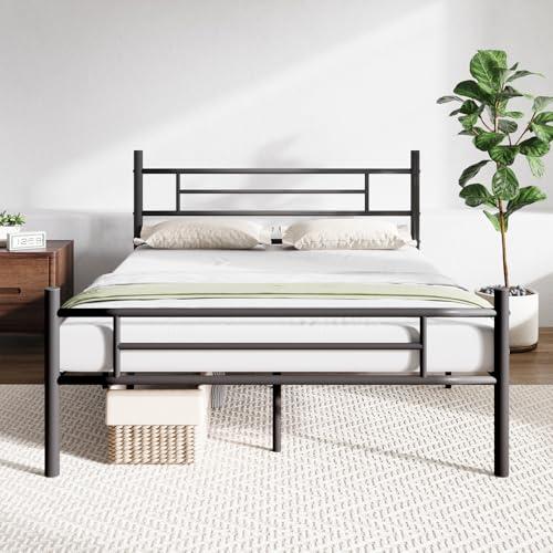 Novilla Full Size Bed Frame with Headboard and Footboard, 14 Inch Metal Platform Bed Frame, Under Bed Storage, Strong Metal Slats Support, Mattress Foundation No Box Spring Needed