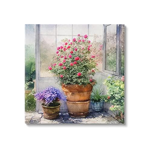 Stupell Industries Summer Greenhouse Garden Blooms Canvas Wall Art, Design by Alpenglow Workshop