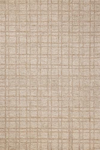 Pink Loloi Chris Loves Julia x Polly Khaki/Sand 5'-0" x 7'-6" Area Rug