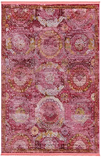 Unique Loom Baracoa Collection Area Rug - Coppelia (6' x 9' Rectangle, Pink/ Ivory)