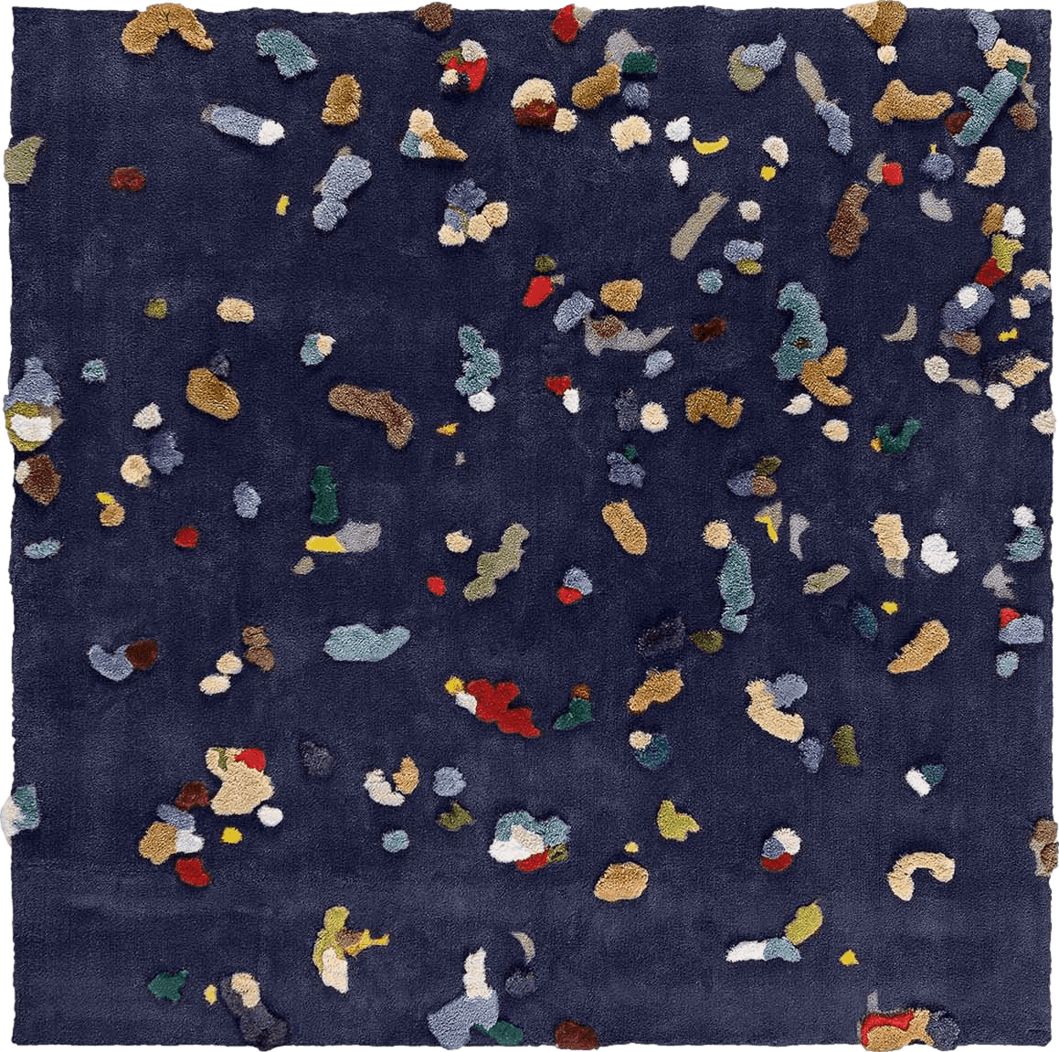 Blue Chaos Rug by Audrone Drungilaite
