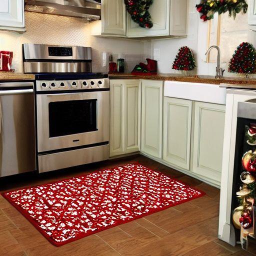 Christmas kitchen rugs