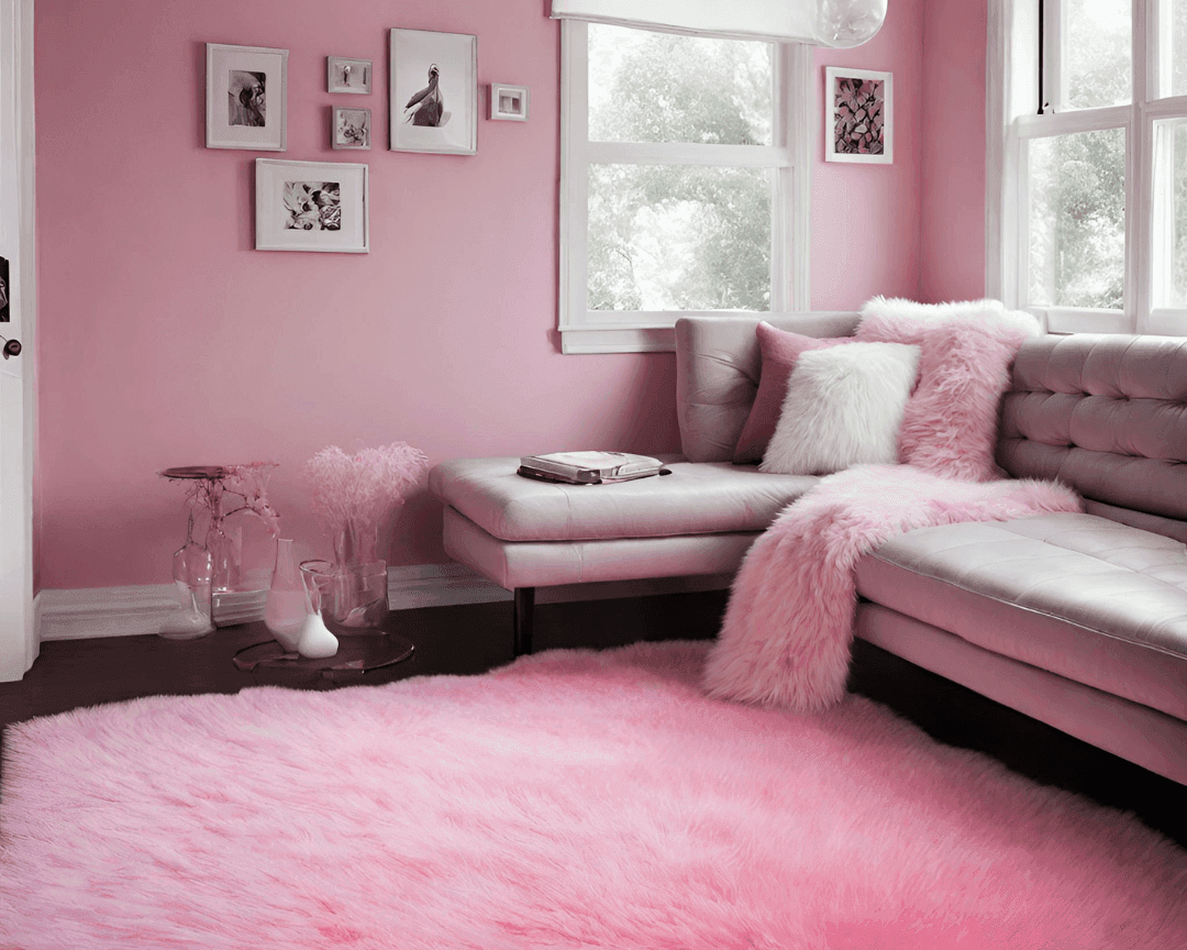 Pink Fluffy Rugs