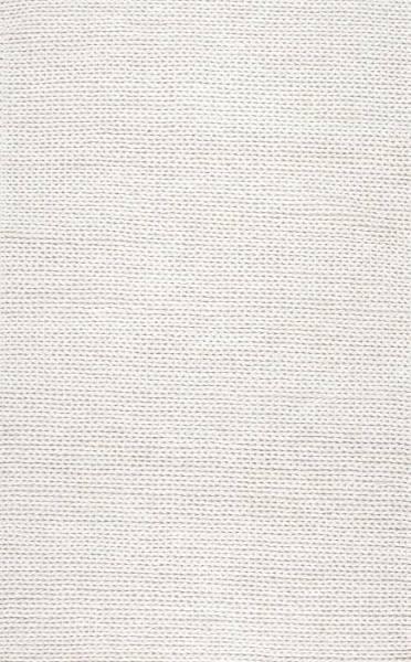 Nuloom Hand Woven Chunky Woolen Cable Rug, Off White